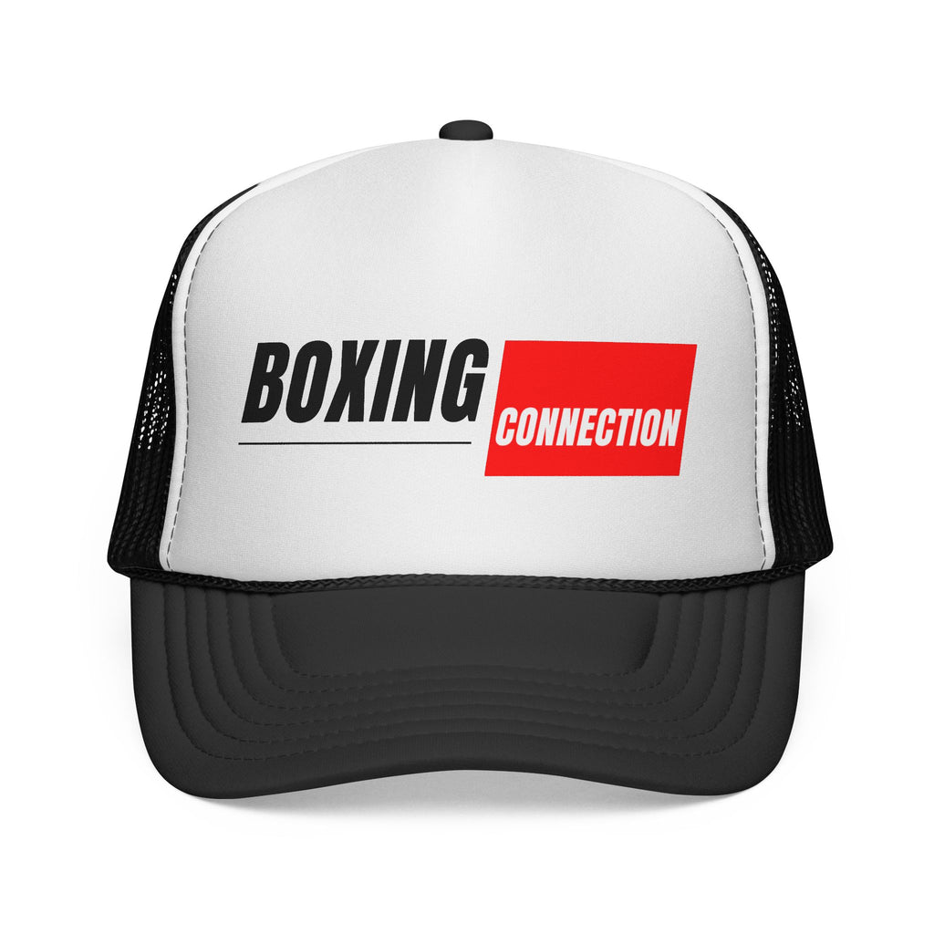 Boxing Connection Trucker Cap — Retro Sport Logo Mesh Hat