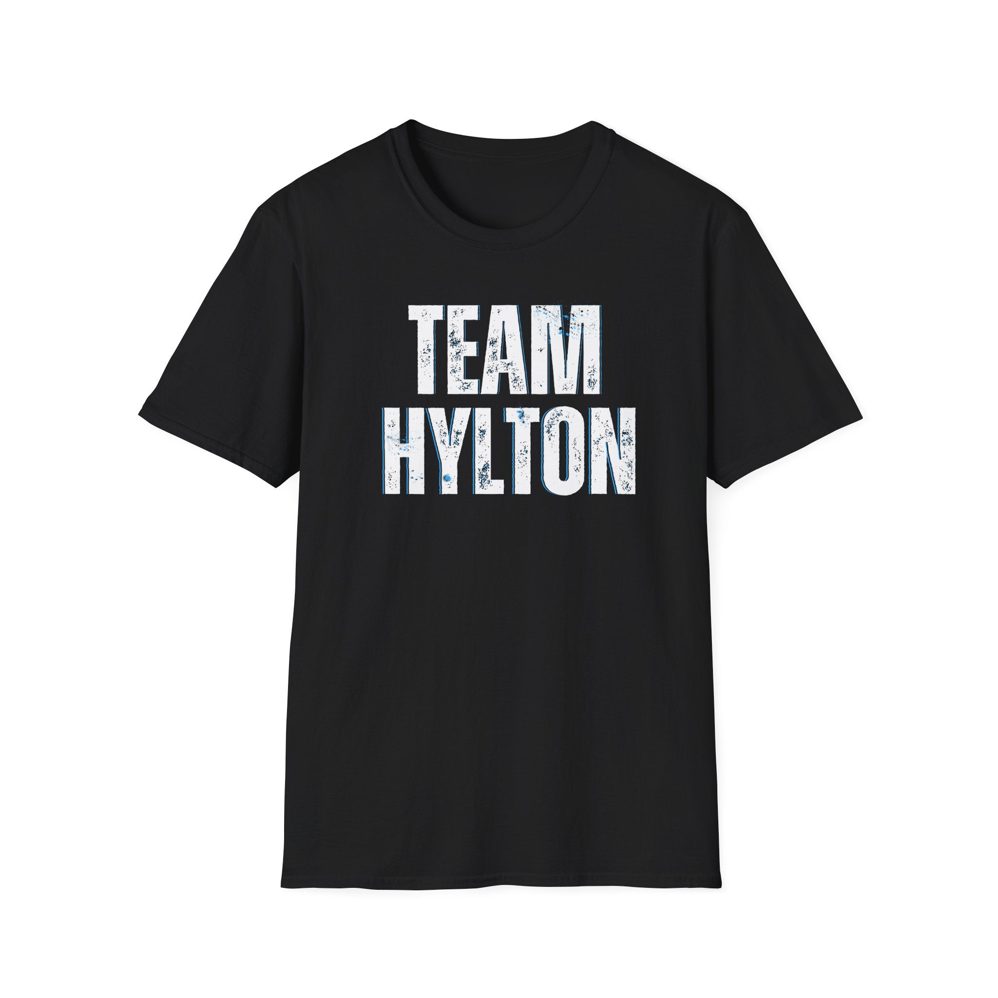 T-Shirt — TEAM HYLTON Distressed Block-Logo Tee