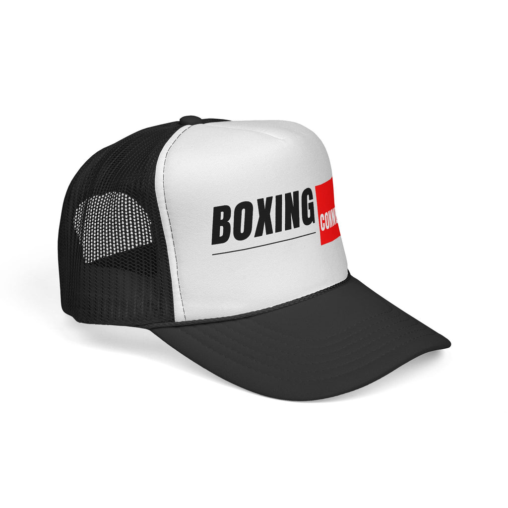 Boxing Connection Trucker Cap — Retro Sport Logo Mesh Hat